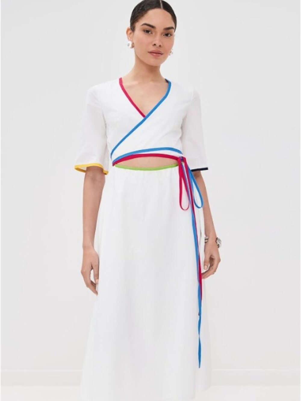 Rosie Assoulin Ribbon Wrap Dress New With Tag